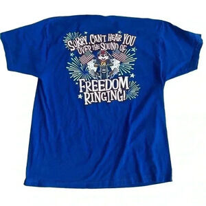 Buc-ee's 4th of July Short Sleeve Blue Men’s T-Shirt